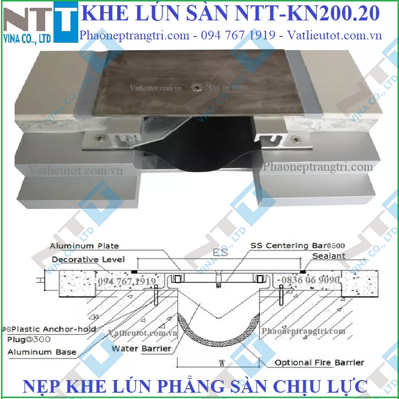 Nẹp khe lún NTT-KN200.20